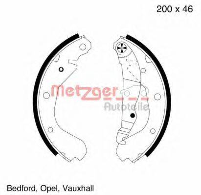 METZGER MG419 Комплект тормозных колодок