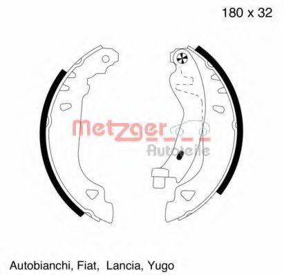 METZGER MG457 Комплект тормозных колодок