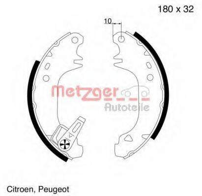 METZGER MG508 Комплект тормозных колодок