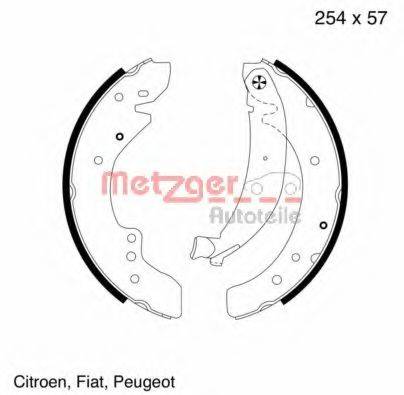 METZGER MG619 Комплект тормозных колодок