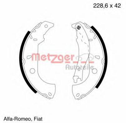 METZGER MG624 Комплект тормозных колодок