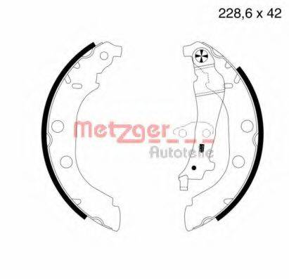 METZGER MG631 Комплект тормозных колодок