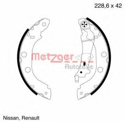 METZGER MG645 Комплект тормозных колодок