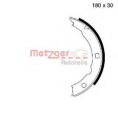 METZGER MG665 Комплект тормозных колодок, стояночная тормозная система