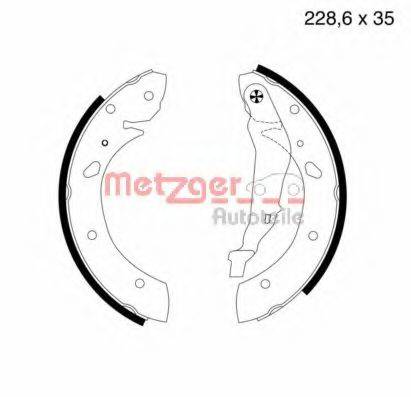 METZGER MG708 Комплект тормозных колодок