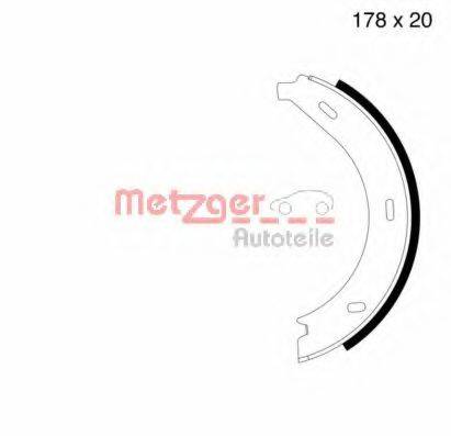 METZGER MG710 Комплект тормозных колодок, стояночная тормозная система