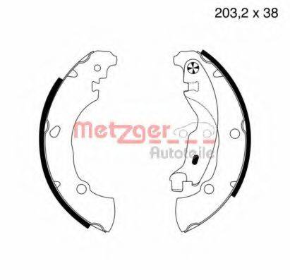 METZGER MG717 Комплект тормозных колодок