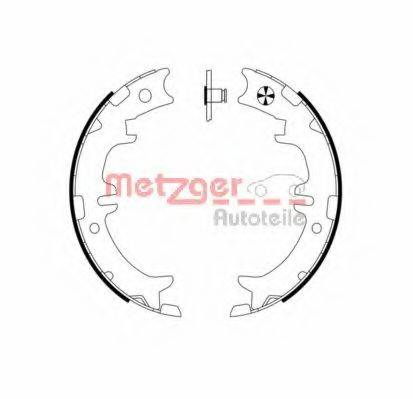METZGER MG958 Комплект тормозных колодок, стояночная тормозная система