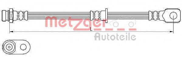 METZGER 4110636 Тормозной шланг