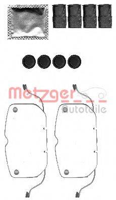 METZGER 1091792 Комплектующие, колодки дискового тормоза