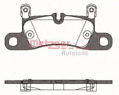 METZGER 1170779 Комплект тормозных колодок, дисковый тормоз