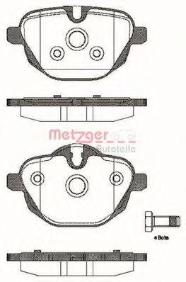 METZGER 1170784 Комплект тормозных колодок, дисковый тормоз