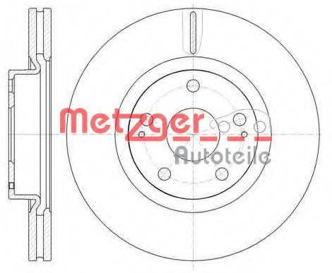 METZGER 6105010 Тормозной диск