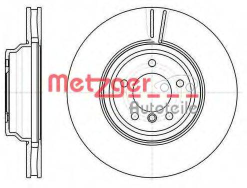 METZGER 6108010 Тормозной диск