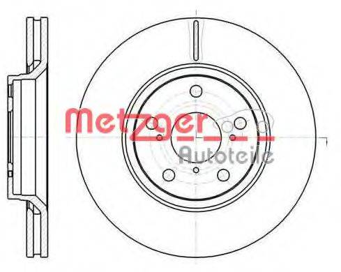 METZGER 6112110 Тормозной диск