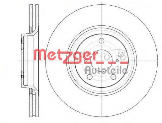 METZGER 6132910 Тормозной диск