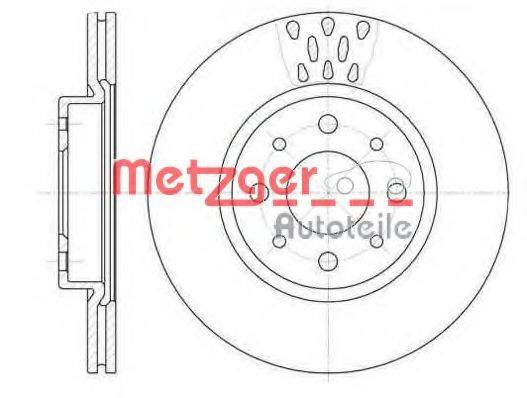 METZGER 618910 Тормозной диск