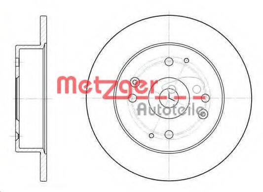 METZGER 644800 Тормозной диск