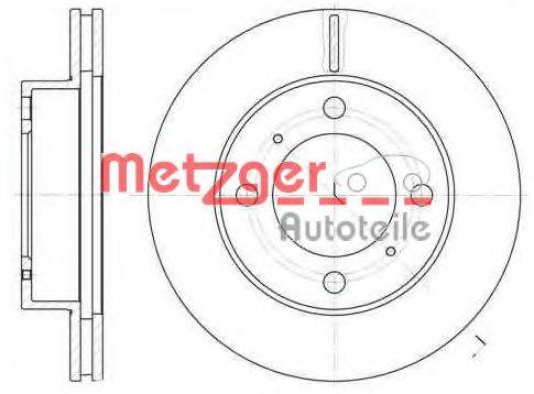 METZGER 653910 Тормозной диск
