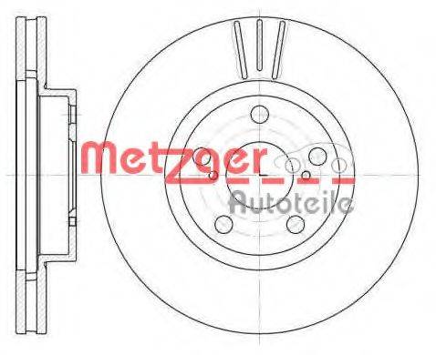METZGER 657710 Тормозной диск