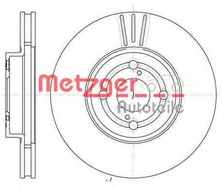 METZGER 6110548 Тормозной диск