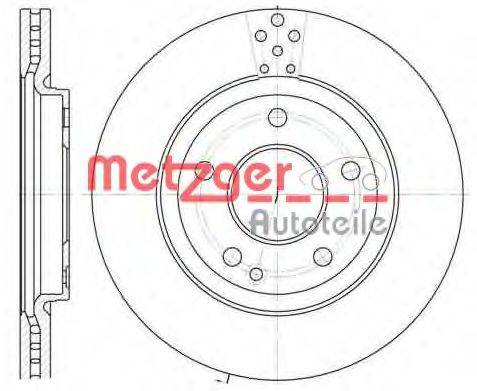 METZGER 674810 Тормозной диск