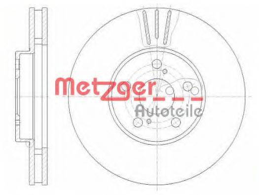 METZGER 681910 Тормозной диск