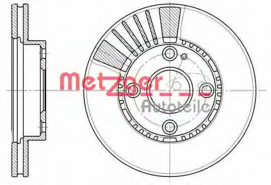 METZGER 683410 Тормозной диск