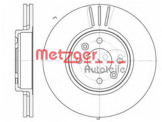 METZGER 658310 Тормозной диск