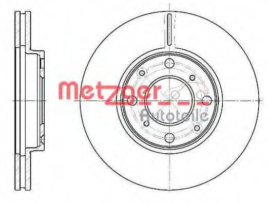 METZGER 6110431 Тормозной диск