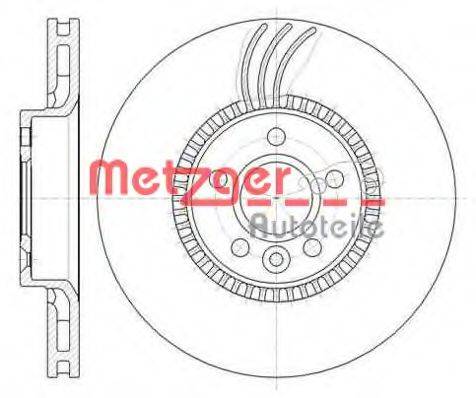 METZGER 6128010 Тормозной диск