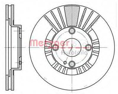 METZGER 681210 Тормозной диск