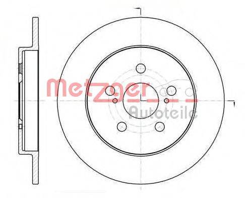 METZGER 6132600 Тормозной диск