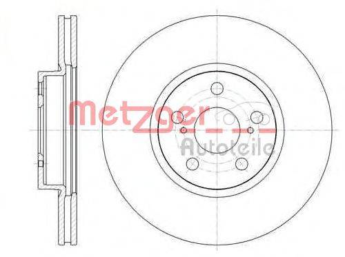 METZGER 6133010 Тормозной диск