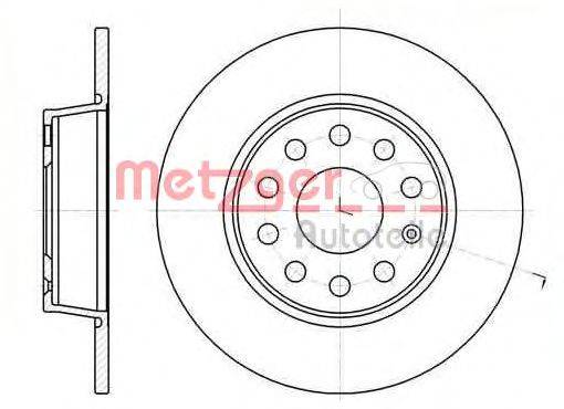 METZGER 15012V Тормозной диск