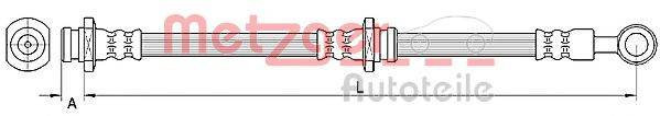 METZGER 4110669 Тормозной шланг