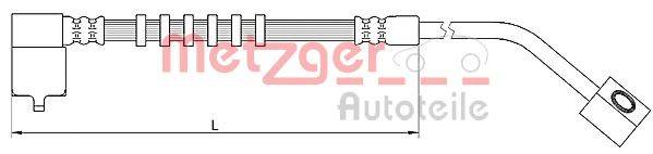 METZGER 4110685 Тормозной шланг