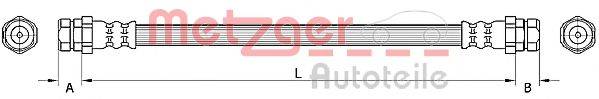 METZGER 4110883 Тормозной шланг