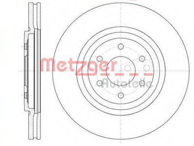METZGER 6110543 Тормозной диск