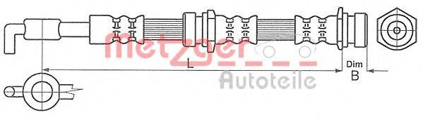 METZGER 4114062 Тормозной шланг