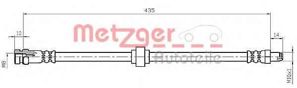 METZGER 4114661 Тормозной шланг