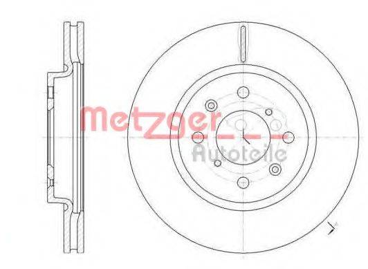 METZGER 6148110 Тормозной диск