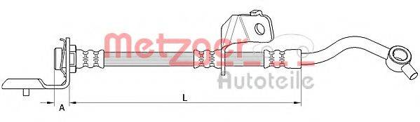 METZGER 4110819 Тормозной шланг