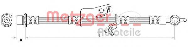 METZGER 4110983 Тормозной шланг