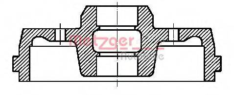 METZGER BT734 Тормозной барабан