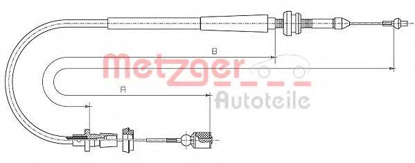 METZGER 100862 Тросик газа