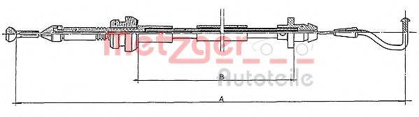 METZGER 11087 Тросик газа