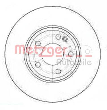 METZGER 25317V Тормозной диск