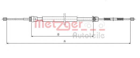 METZGER 106541 Трос, стояночная тормозная система