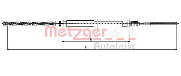 METZGER 4915 Трос, стояночная тормозная система